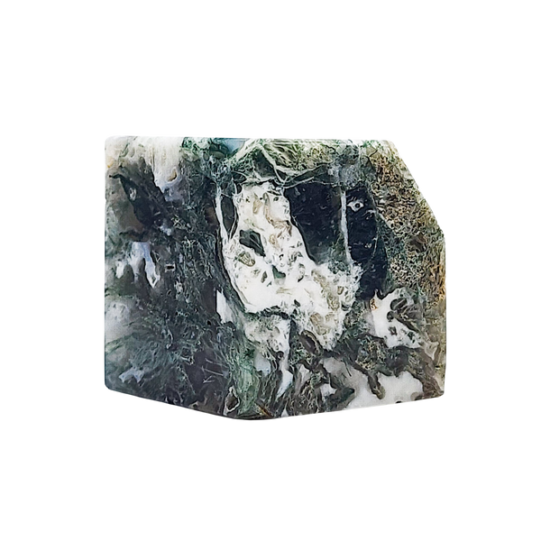 Moss Agate Cube