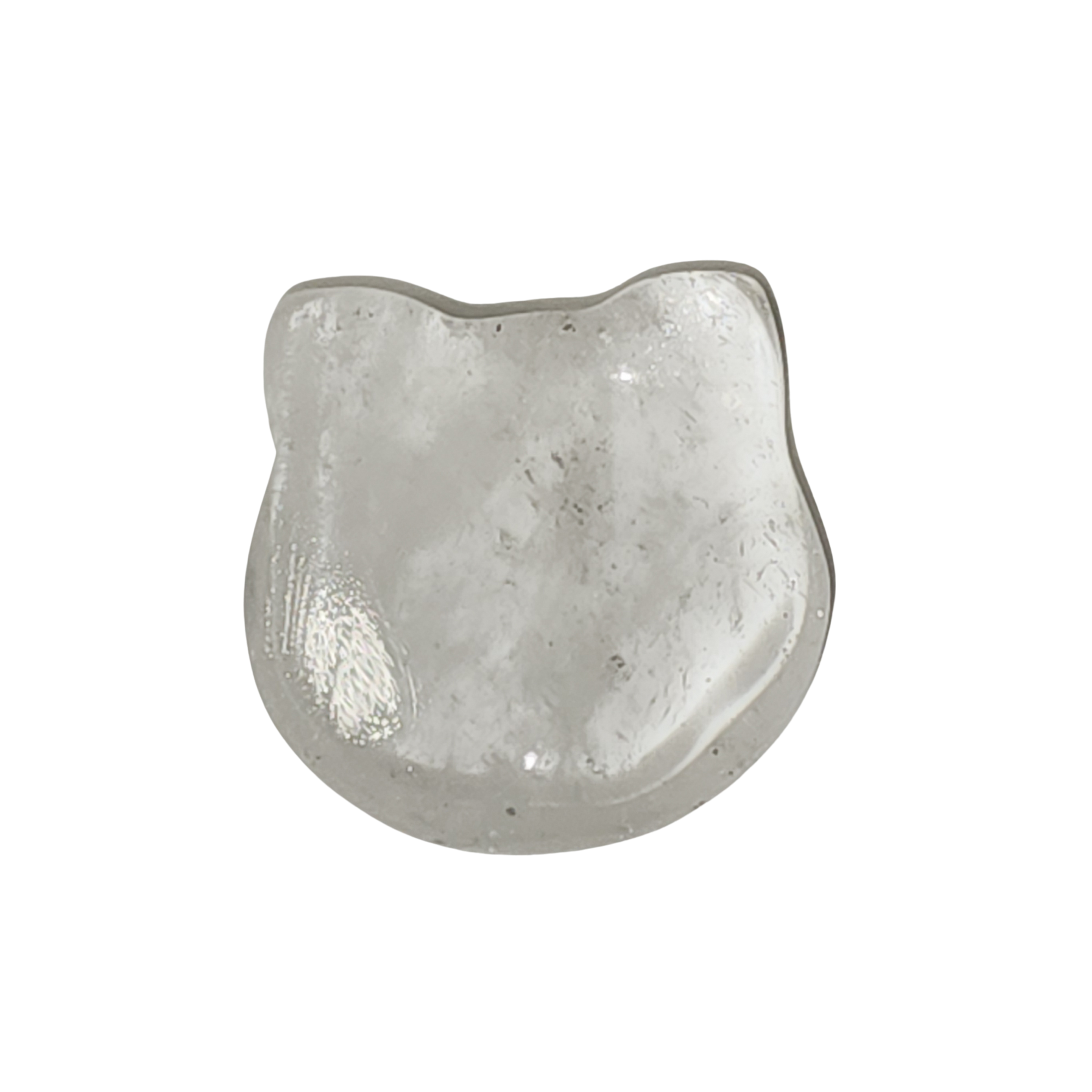 Clear Quartz Cat Face