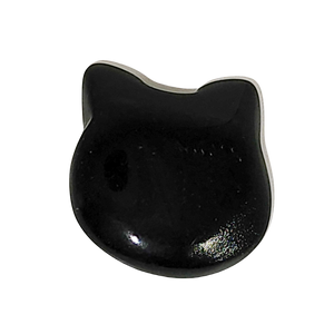 Obsidian Cat Face