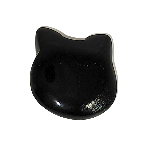 Obsidian Cat Face