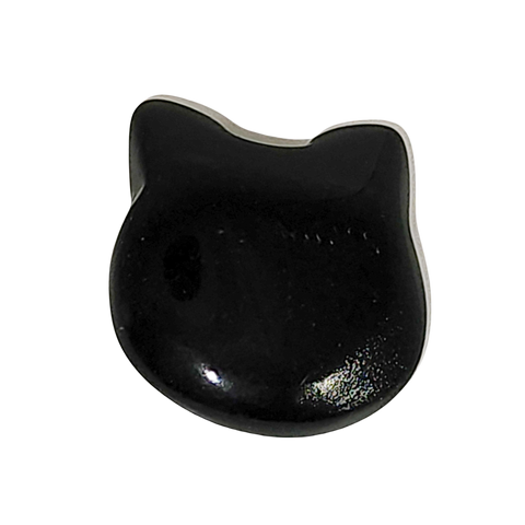 Obsidian Cat Face