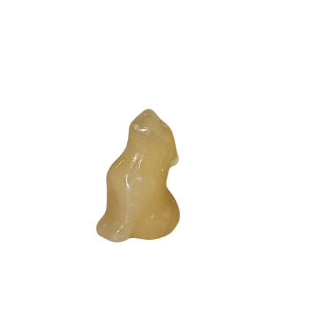 Orange Calcite Wolf
