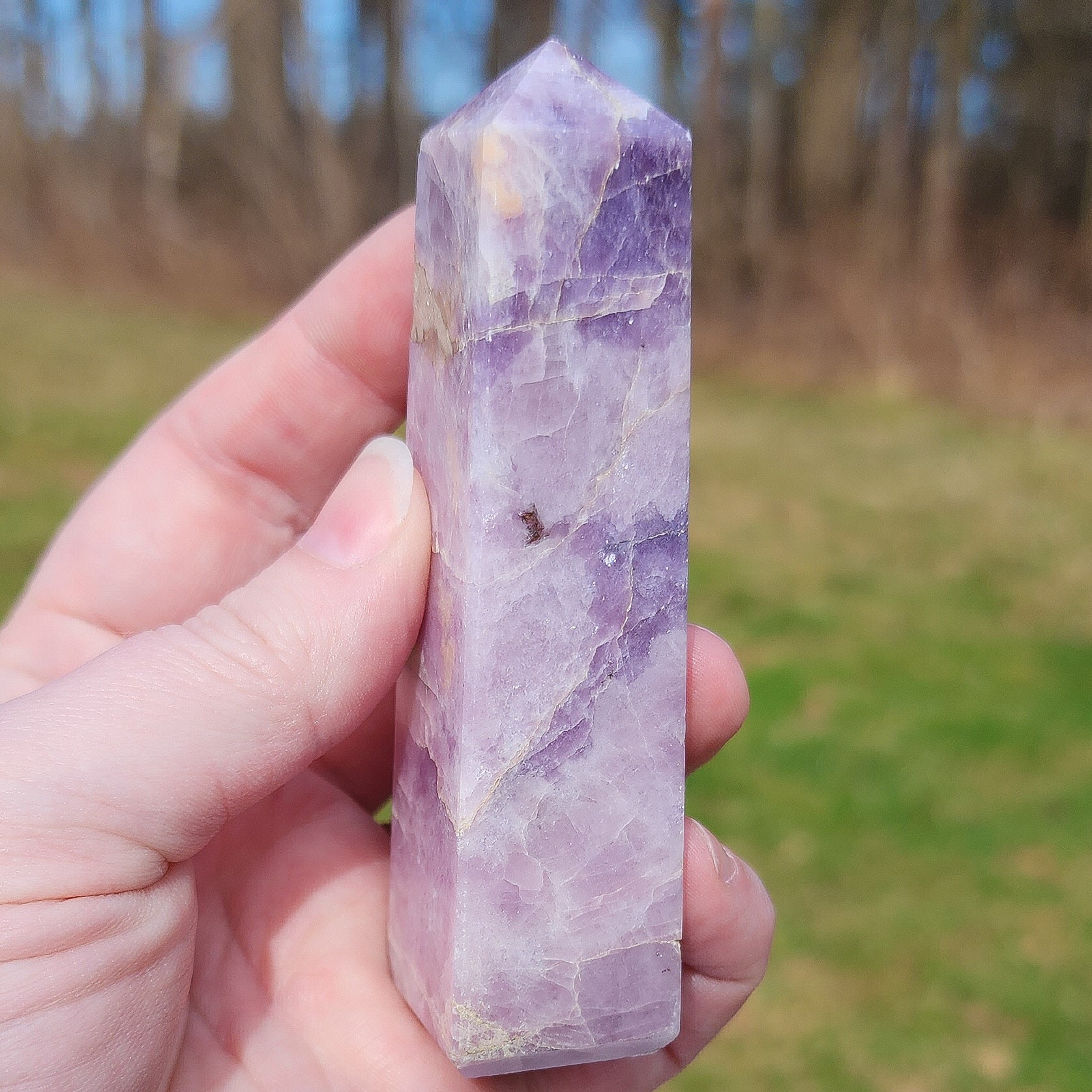Lepidolite Tower, 4"