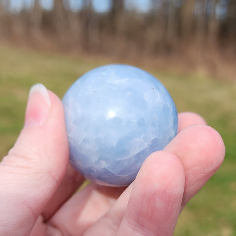Blue Calcite Sphere - 40mm