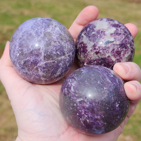 Lepidolite Sphere, 2"