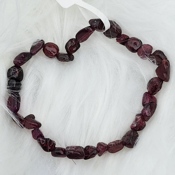 Freeform Garnet Crystal Bracelet