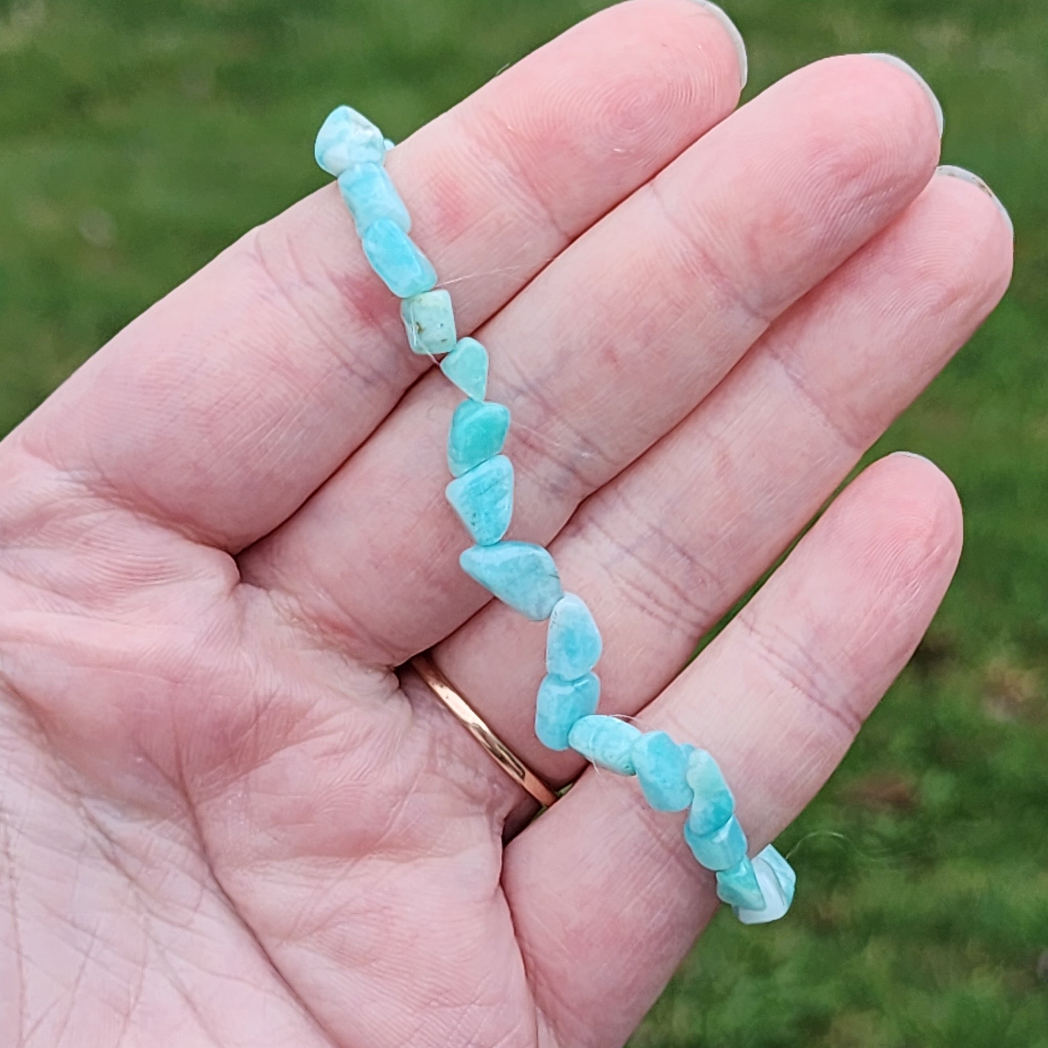 Freeform Amazonite Crystal Bracelet