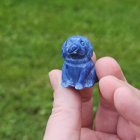 Blue Aventurine Crystal Dog