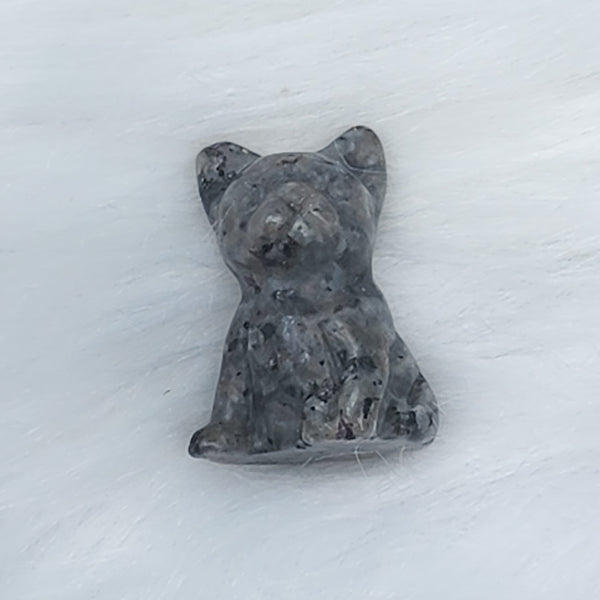Yooperlite French Bulldog Crystal Carving