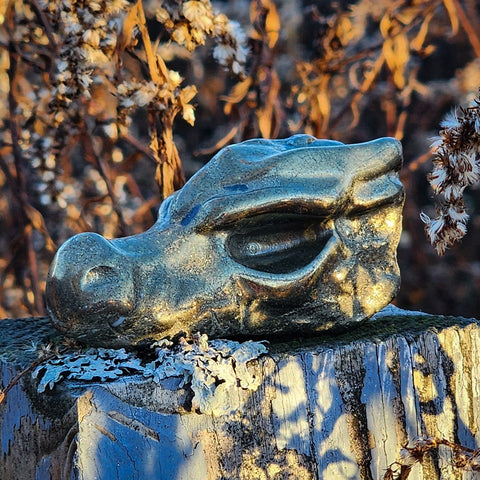 Pyrite Dragon Head