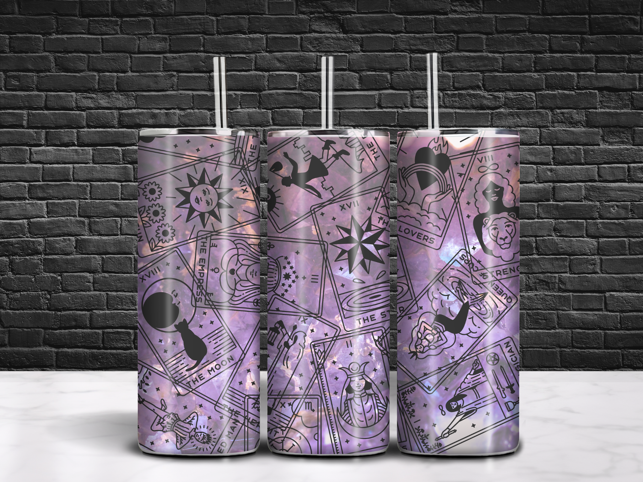 Tarot Cards Tumbler 20oz