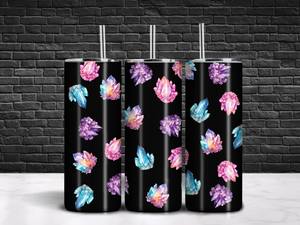 Watercolor Crystals Tumbler 20oz