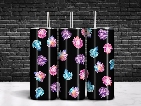 Watercolor Crystals Tumbler 20oz